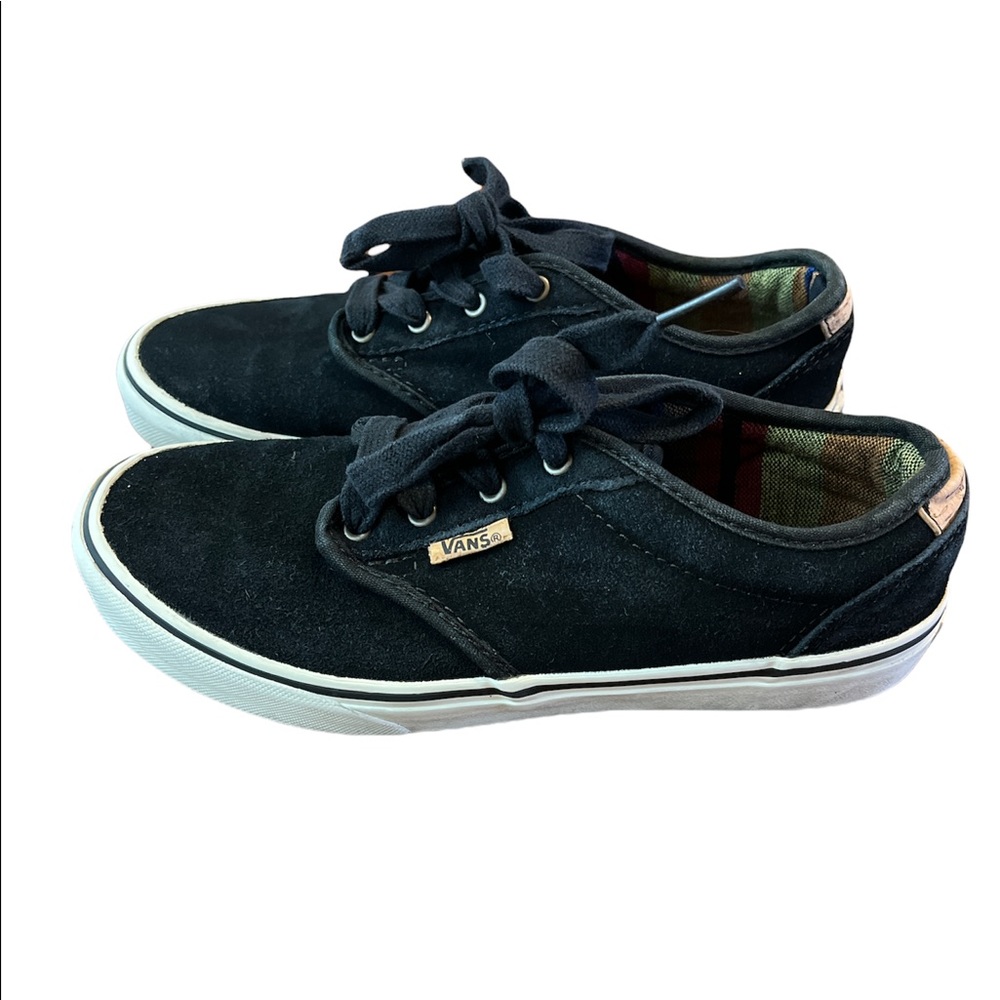 Vans Shoes Childs Youth Size 4.0 Authentic Black Style Lace Ups